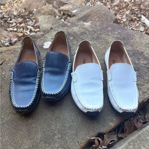 Men's Classic Loafers - Black and White